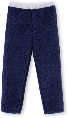 Dagi Navy Blue Sherpa Unisex Tracksuit Bottom