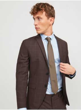 Brown Tie Jack & Jones Solid - Mens