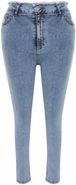 Trendyol Curve Light Blue Tassel Detailed Elastic Skinny Jeans