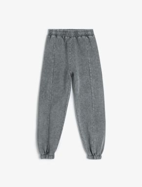 Koton Jogger Sweatpants Washed Elastic Waist Cotton