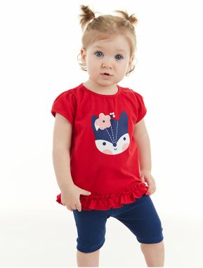 Denokids Red Fox Baby Girl Tunic Leggings Set