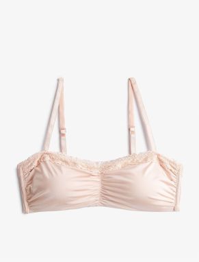 Koton Wireless Padded Bra Draped Ruched