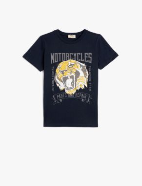 Koton Tiger T-Shirt Short Sleeve Crew Neck Cotton