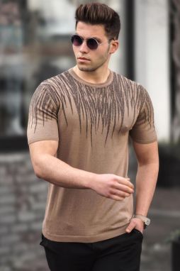 Madmext Men's Camel Knitwear T-Shirt 5100