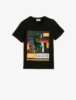 Koton Dinosaur T-Shirt Short Sleeve Crew Neck Cotton