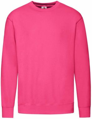 Pink Men's Sweatshirt Lightweight Set-in-Sweat Sweat Fruit of the Loom