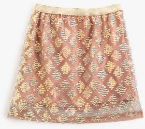 Koton Girl's Pattern Skirt