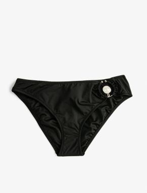 Koton Bikini Bottoms Normal Waist Metal Accessory Detail.