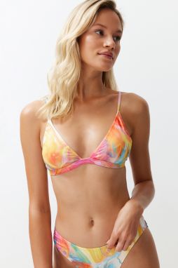 Trendyol Abstract Patterned Triangle Bikini Top