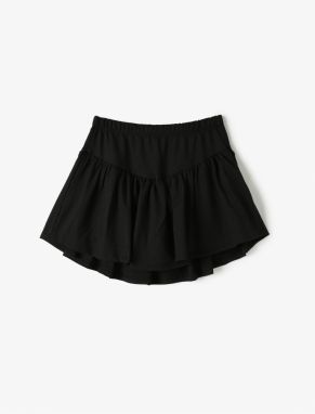 Koton Shorts Skirt Textured Pleated