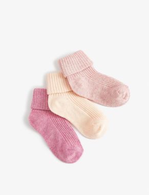 Koton 3-Piece Set of Basic Socks Cotton