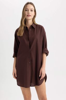 DEFACTO Fall in Love Regular Fit Cotton Beach Dress