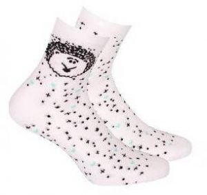 Gatta G44.01N Cottoline girls' socks patterned 33-38 white 232