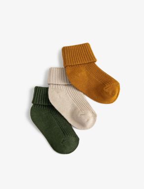 Koton 3-Piece Set of Basic Socks Cotton