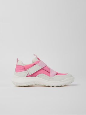 Pink Girls Leather Sneakers Camper - Girls