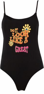 DEFACTO Regular Fit Slogan Swimsuit