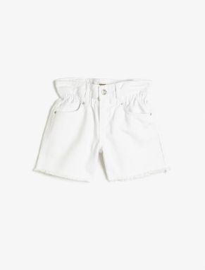 Koton Jeans Shorts with elasticated waist, pockets. Cotton