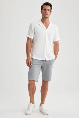 DEFACTO Modern Fit Resort Neck Short Sleeve Shirt