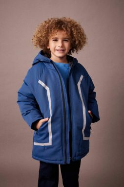 DEFACTO Boy Waterproof Hooded Fleece Lined