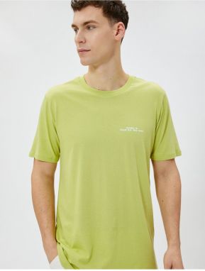 Koton Short Sleeved T-shirt Crew Neck Cotton