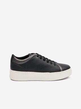 Black Women's Sneakers Geox Skyely - Women