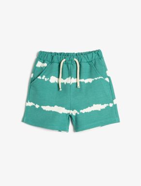 Koton Pocket Shorts with Tie Waist Tie-tie Patterned Cotton