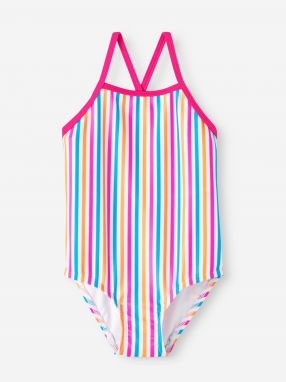 White Girly Striped Swimwear name it Ziza - Girls