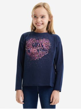 Dark blue girls' T-shirt Desigual Alba - Girls