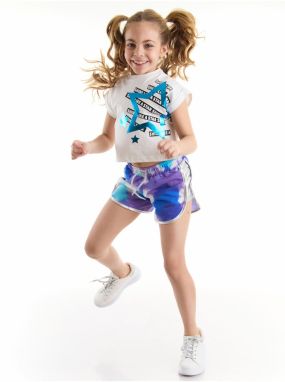 mshb&g Blue Star Girls Kids T-shirt Shorts Set