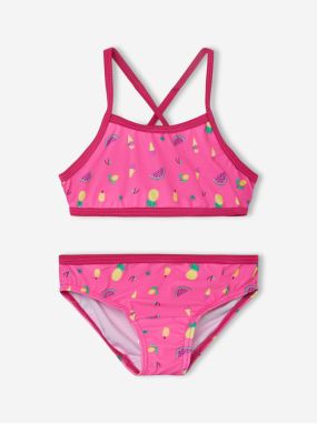 Pink Girly Patterned Swimwear Name It Ziza - Girls