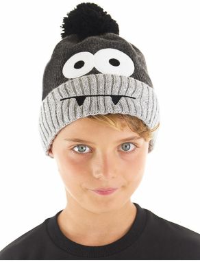 Denokids Monster Dark Gray Boys Knitwear Cap.