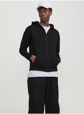 Men's Black Zip Up Hoodie Jack & Jones Cloud - Men's