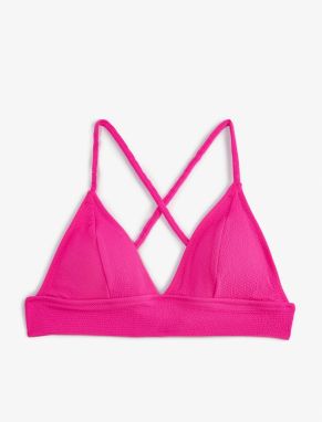 Koton Bikini Top Bralette krížový popruh pokrytý textúrou