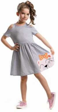 mshb&g Hollow Out Shoulder Teddy Bear Girl Dress