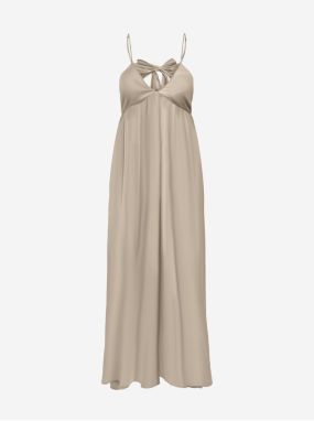 Beige Women's Satin Maxishdress ONLY Phoenix - Women