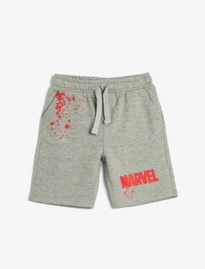 Koton Marvel Shorts Licensed Tie Waist Pocket Cotton Cotton