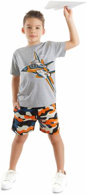mshb&g Aircraft Boys T-shirt Camouflage Shorts Set