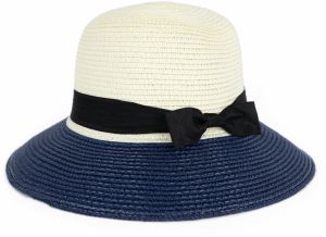 Art Of Polo Woman's Hat cz23108-3 White/Navy Blue