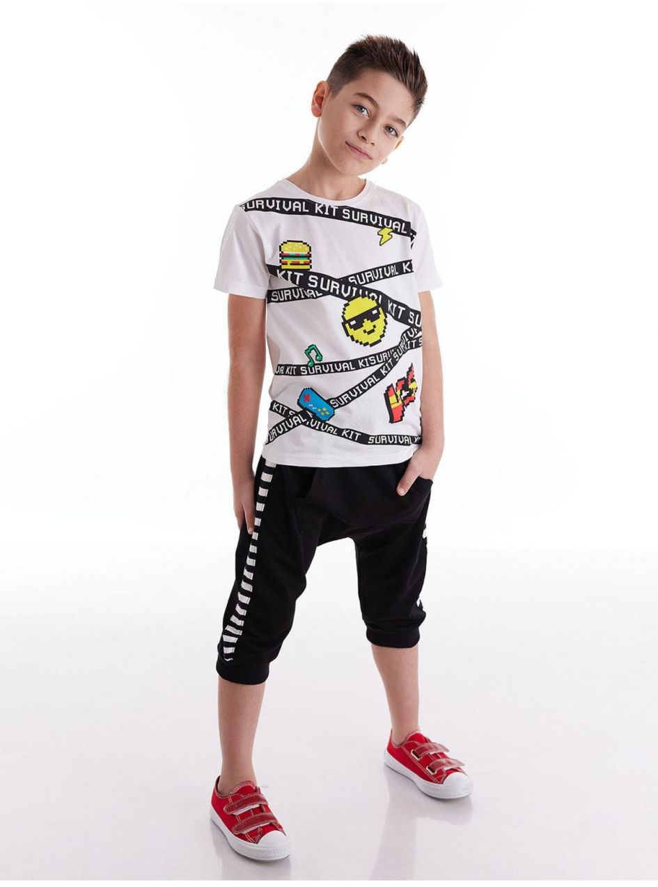 mshb&g Survival Boy's T-shirt Capri Shorts Set