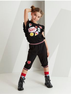 mshb&g Stylish Girl's Black Jumpsuit