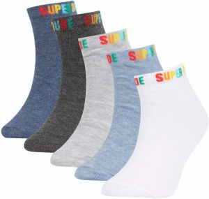 DEFACTO Boys Cotton 5 Pack Short Socks