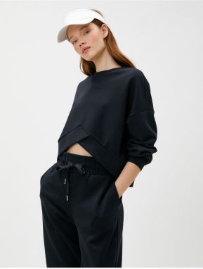 Koton Crop Sweatshirt Modal Blended