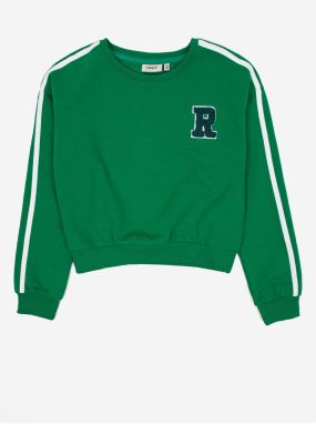 Green girls' sweatshirt ONLY Selina - Girls