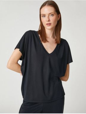 Koton V-Neck T-shirt Modal Blend