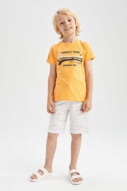 DEFACTO Boy Regular Fit Printed Bermuda Shorts