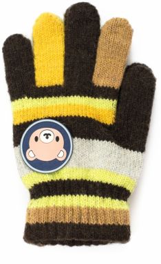 Art Of Polo Kids's Gloves Rkq054-5 Brown/Yellow