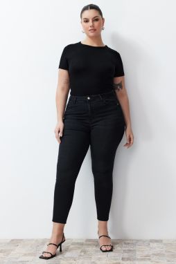 Trendyol Curve Black Slimming Effect Super High Waist Skinny Jeans