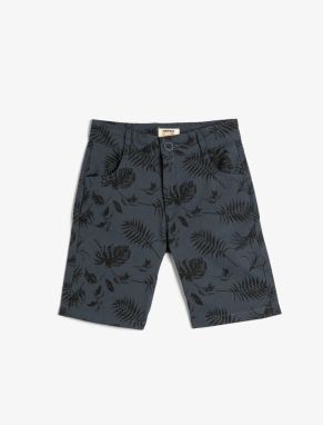 Koton Chino Shorts Floral Patterned Cotton with Pockets