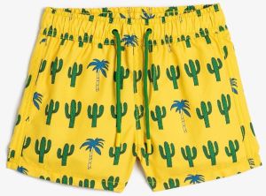 Koton Boys' Tie Waist Cactus Printed Swimwear 3skb00039bw