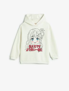 Koton Anime Hoodie & Sweatshirt Long Sleeve Rayon